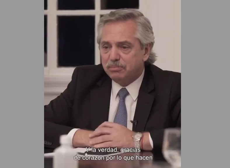 Alberto Fernández: «Es una pelea de todos nosotros»